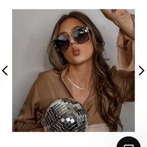 Brand new. Never worn. Quay sunglasses. XL frame